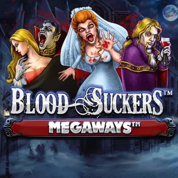 Blood Suckers Megaways online game logo by Red Tiger Gaming on mega-richescasino.uk
