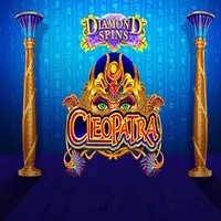 Diamond Spins Cleopatra slot logo by IGT at Mega Riches Casino
