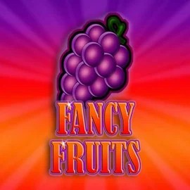 Fancy Fruits online game logo by Gamomat on mega-richescasino.uk
