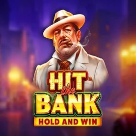 Hit The Bank Hold and Win logo – Slots by Playson at Mega Riches Casino