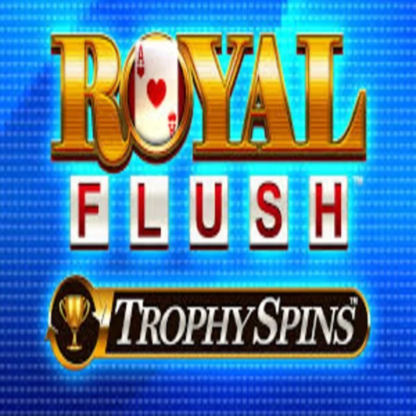Royal Flush Trophy Spins by Greentube, showcased at mega-richescasino.uk – game logo